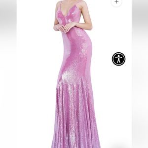 Jovani pink sequin dress